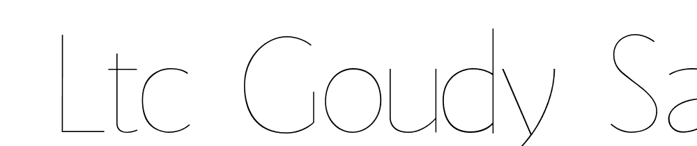  DEMO LTC Goudy Sans Hairline Regular font family download free