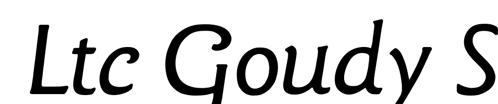  DEMO LTC Goudy Sans Italic font family download free