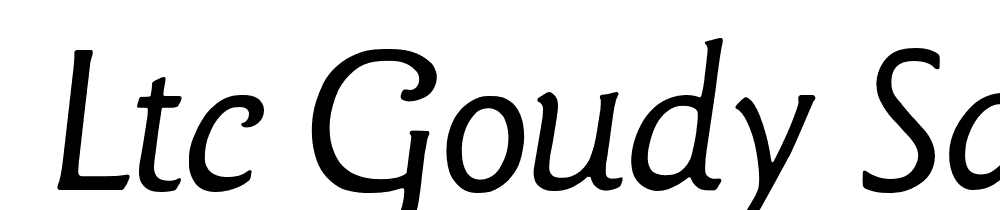  DEMO LTC Goudy Sans Light Italic font family download free