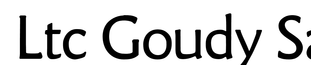  DEMO LTC Goudy Sans Regular font family download free