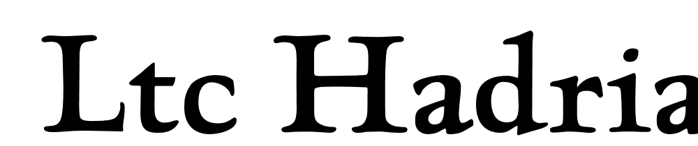  DEMO LTC Hadriano Pro Regular font family download free