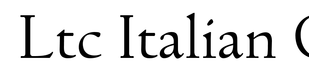  DEMO LTC Italian Oldstyle Light Regular font family download free