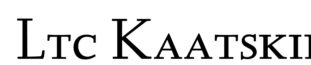  DEMO LTC Kaatskill Small Caps Regular font family download free