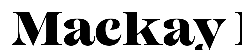  DEMO Mackay Black Regular font family download free