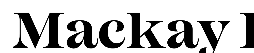  DEMO Mackay Bold font family download free