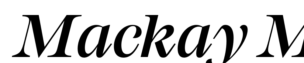  DEMO Mackay Medium Italic font family download free