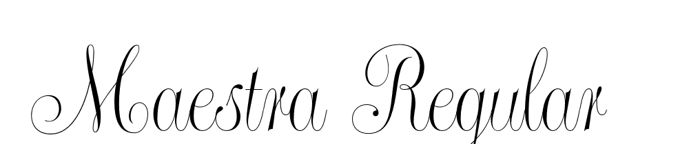  DEMO Maestra Regular font family download free