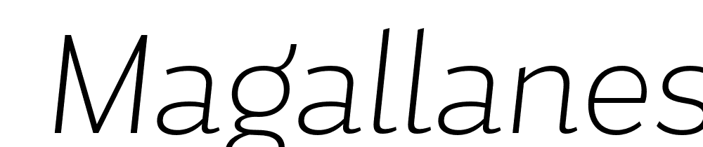  DEMO Magallanes Cond ExtraLight ExtraLight Italic font family download free