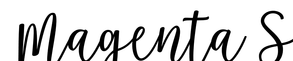  DEMO Magenta Script Regular font family download free