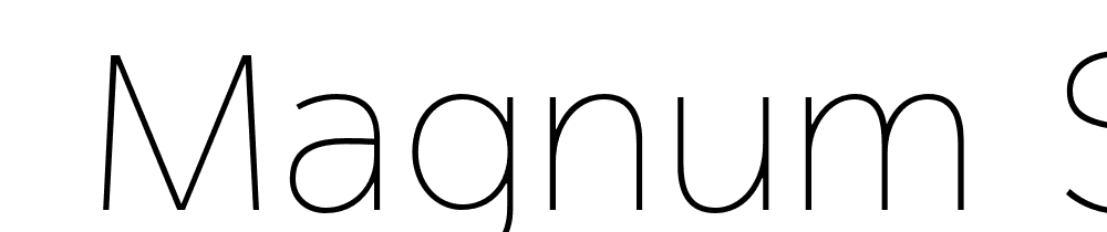  DEMO Magnum Sans Pro Thin Regular font family download free