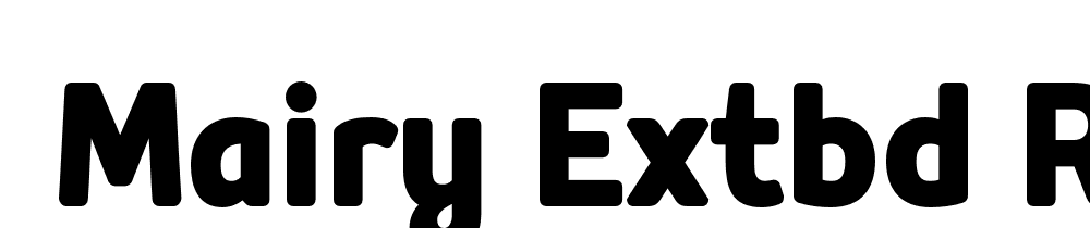  DEMO Mairy ExtBd Regular font family download free