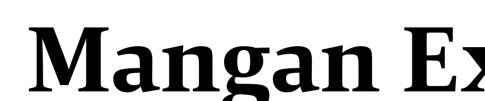  DEMO Mangan ExtraBold Regular font family download free