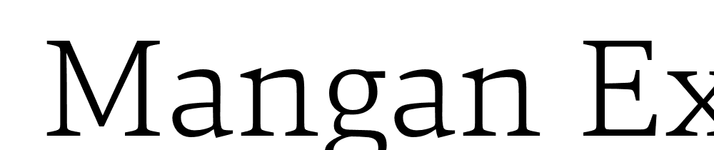  DEMO Mangan ExtraLight Regular font family download free