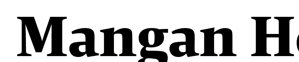  DEMO Mangan Heavy Regular font family download free