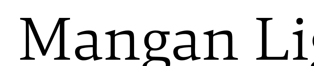  DEMO Mangan Light Regular font family download free