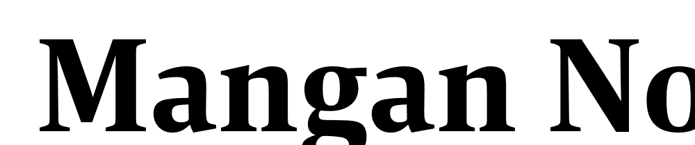  DEMO Mangan Nova ExtraBold Regular font family download free