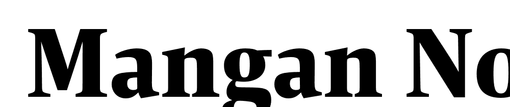  DEMO Mangan Nova Heavy Regular font family download free