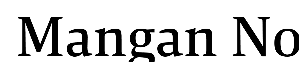  DEMO Mangan Nova Medium Regular font family download free