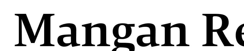  DEMO Mangan Regular font family download free