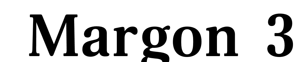  DEMO Margon 360 Bold Regular font family download free