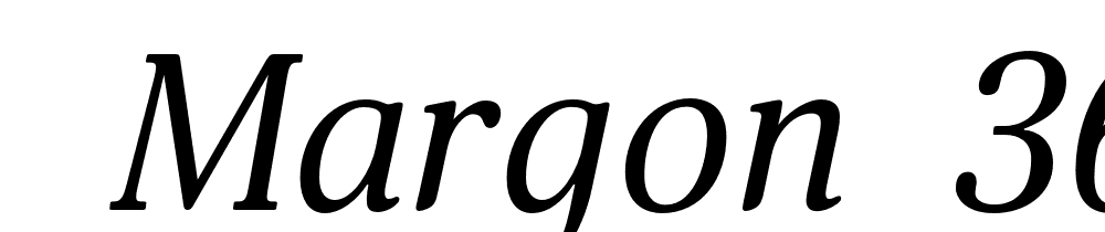  DEMO Margon 360 Italic font family download free