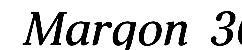  DEMO Margon 360 Medium Italic font family download free