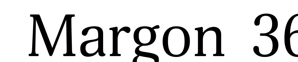  DEMO Margon 360 Regular font family download free