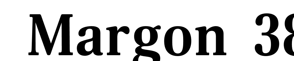  DEMO Margon 380 Bold Regular font family download free