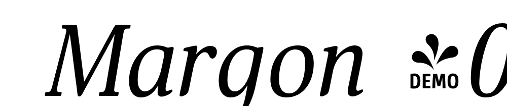  DEMO Margon 400 Italic font family download free