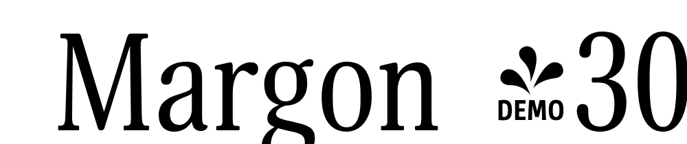  DEMO Margon 430 Regular font family download free