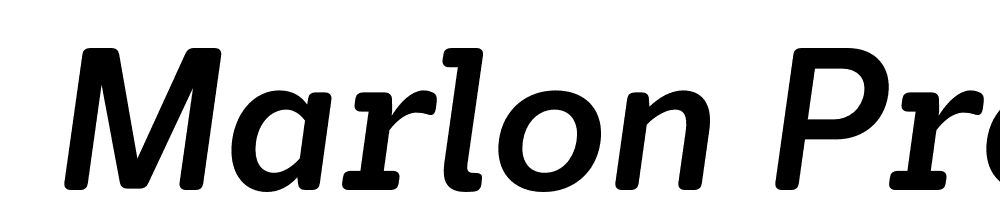  DEMO Marlon Pro Bold Italic font family download free