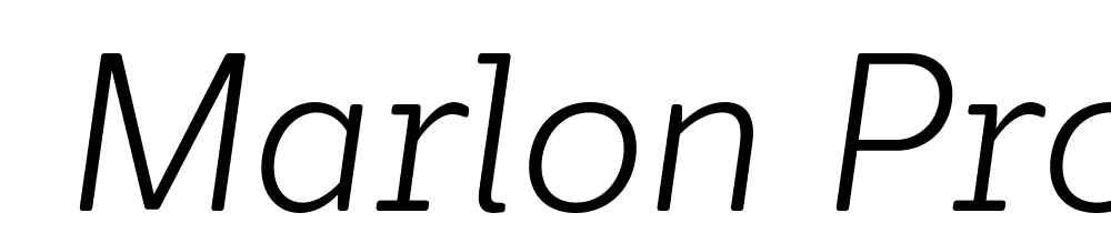  DEMO Marlon Pro Book Italic font family download free