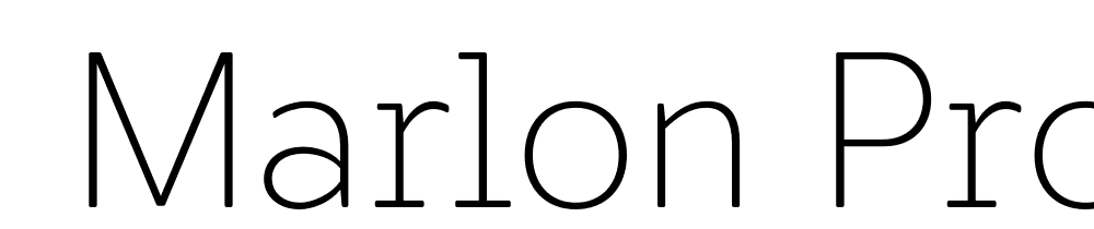  DEMO Marlon Pro Extra Light Regular font family download free