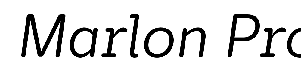  DEMO Marlon Pro Italic font family download free