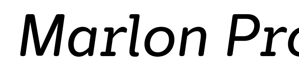  DEMO Marlon Pro Medium Italic font family download free