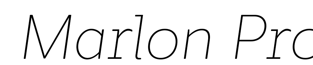  DEMO Marlon Pro Thin Italic font family download free