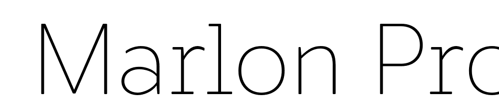  DEMO Marlon Pro Thin Regular font family download free