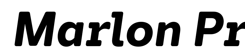  DEMO Marlon Pro Ultra Bold Italic font family download free