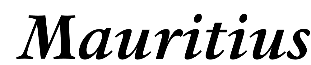  DEMO Mauritius Medium Italic font family download free