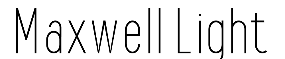  DEMO Maxwell Light font family download free