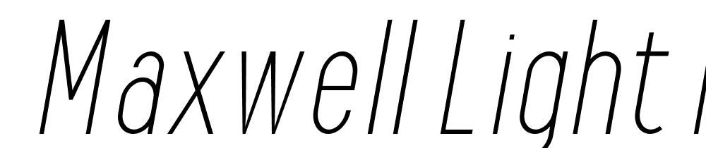  DEMO Maxwell Light Italic font family download free