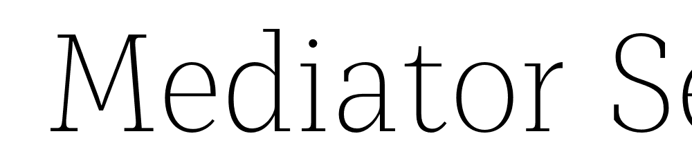  DEMO Mediator Serif Narrow UltLt Regular font family download free