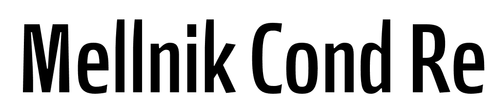  DEMO Mellnik Cond Regular font family download free