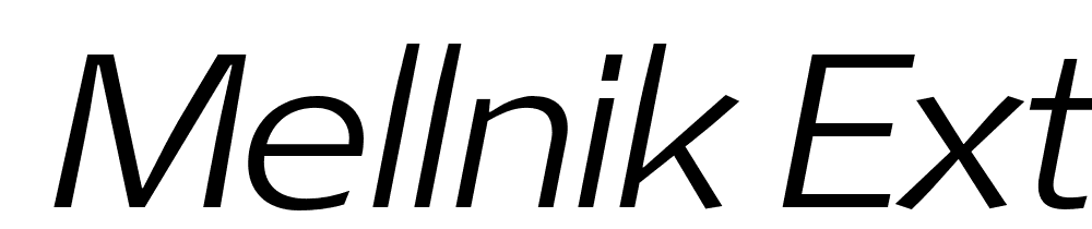  DEMO Mellnik ExtraLight Italic font family download free