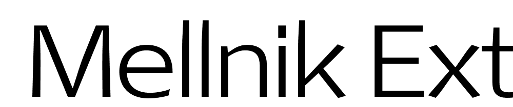  DEMO Mellnik ExtraLight Regular font family download free