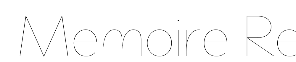  DEMO Memoire Regular font family download free