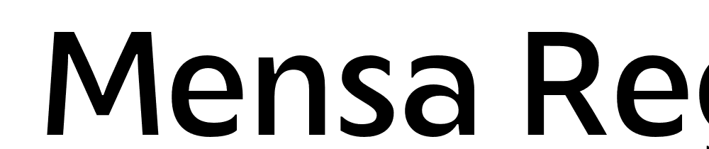  DEMO Mensa Regular Regular font family download free