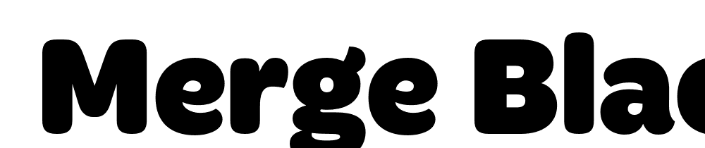  DEMO Merge Black font family download free