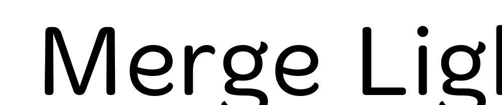  DEMO Merge Light font family download free