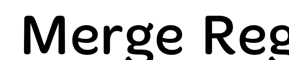  DEMO Merge Regular font family download free